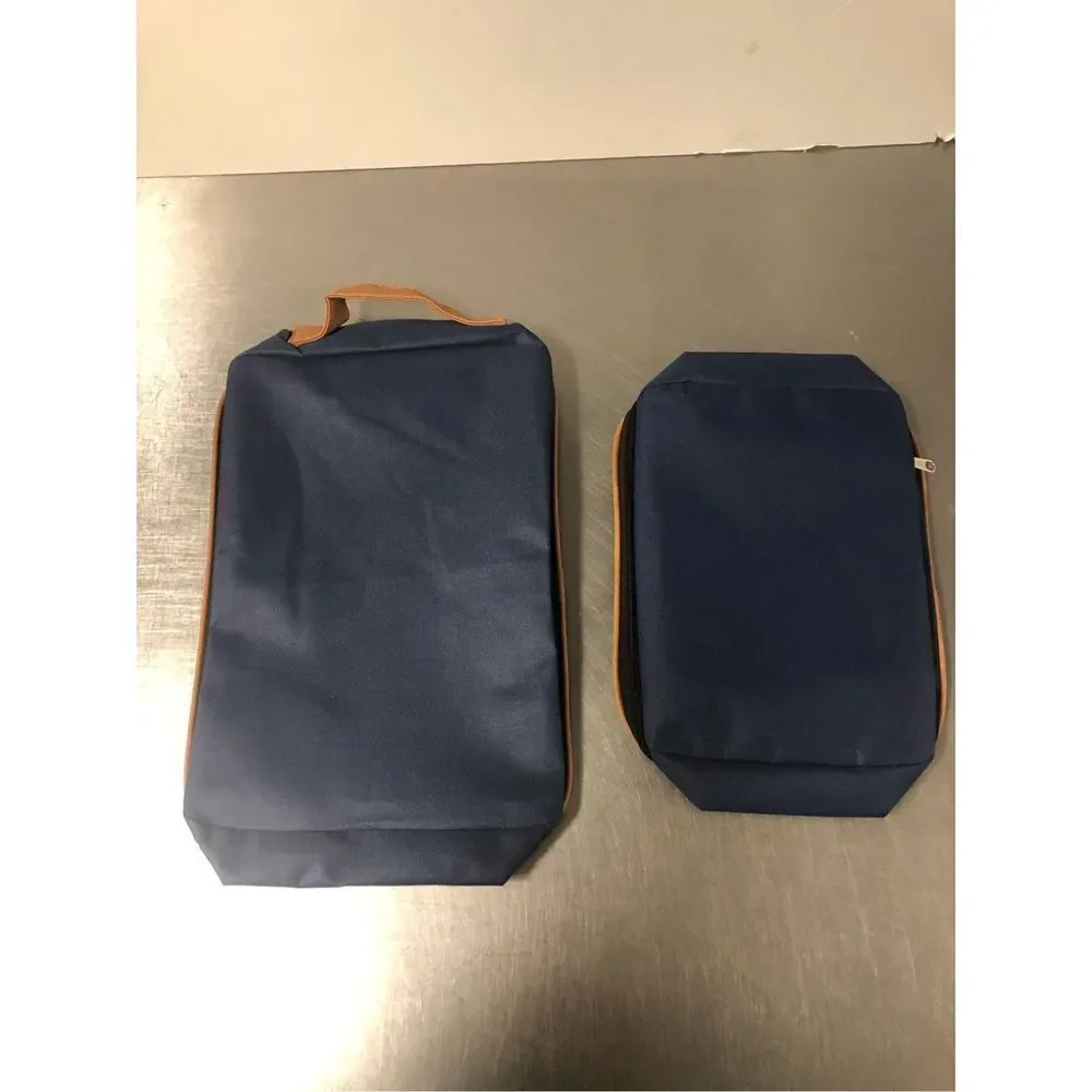 AARP Men’s Navy Blue Luggage Travel Organizer Zip Up Set